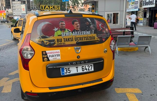 İzmir'de gönülleri ısıtan hareket! Şehit ailelerine taksi ücretsiz