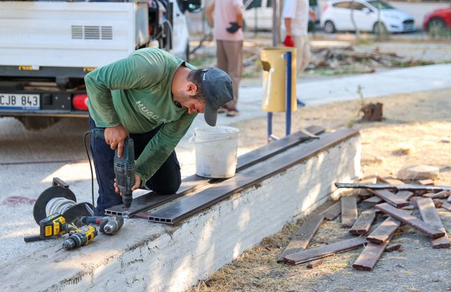 Buca'nın park ve yeşil alanlarında kapsamlı bakım hamlesi