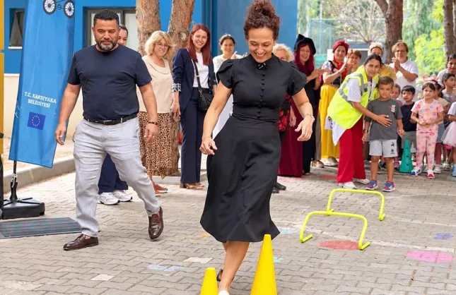 Karşıyaka’da çocuklar ve büyükler hareketlilik haftasında buluştu