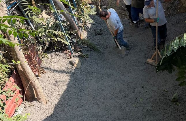Şirince’de dere yatağı ıslah edildi: 700 metrekarelik alana 150 metreküp beton döküldü