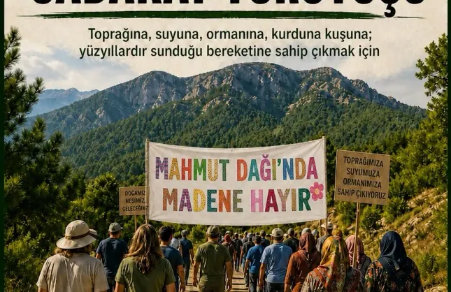 Mahmut Dağı’nda maden tehdidine karşı yürüyüş çağrısı