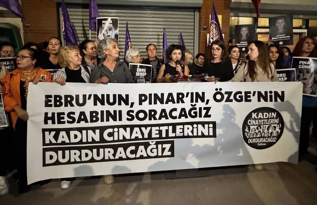 İzmir’de kadın cinayetlerine tepki: “Kadınlar hayattayken korunsun”