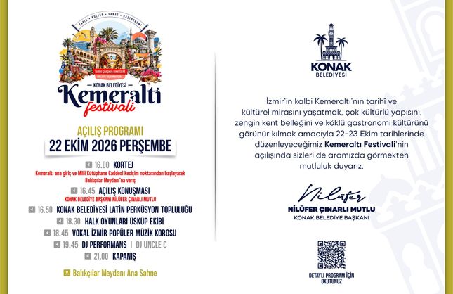 Kemeraltı Festivali 22 Ekim’de başlıyor: İşte açılış programı