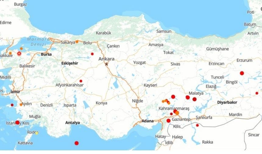 Türkiye’de son 24 saatte 34 deprem kaydedildi!