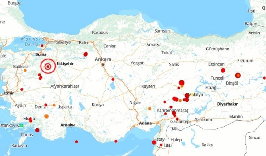 Türkiye'de son 24 saatte 66 deprem!