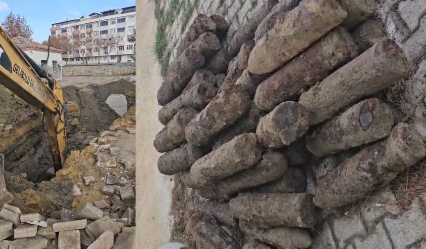 Çanakkale’de 50 patlamamış top mermisi bulundu!