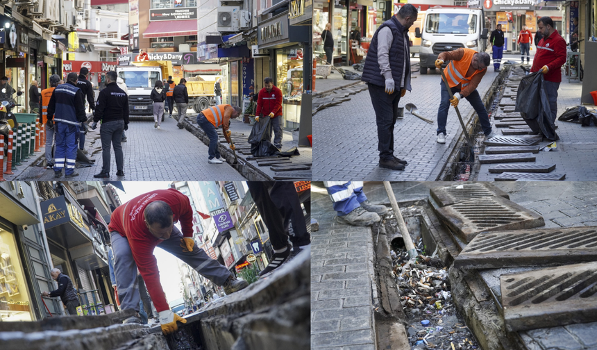 İzmir Karşıyaka'da sel riskine karşı yoğun önlem çalışmaları sürüyor!