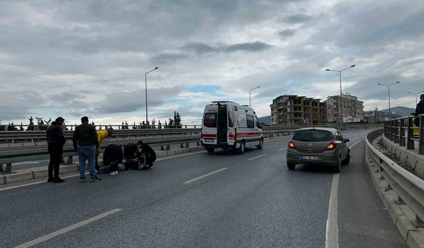 Aydın Kuşadası'nda motosiklet kazası: 1 yaralı!