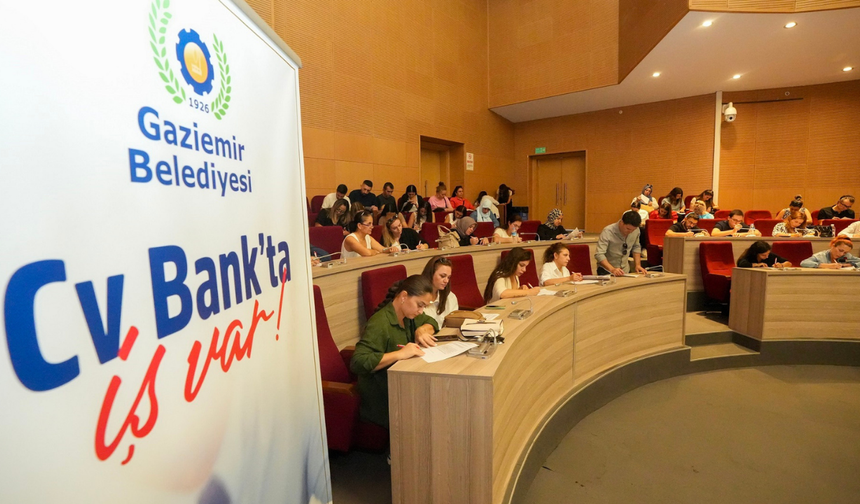 İzmir Gaziemir Belediyesi CV Bank ile 2024’te bin 35 kişiyi istihdama kazandırdı