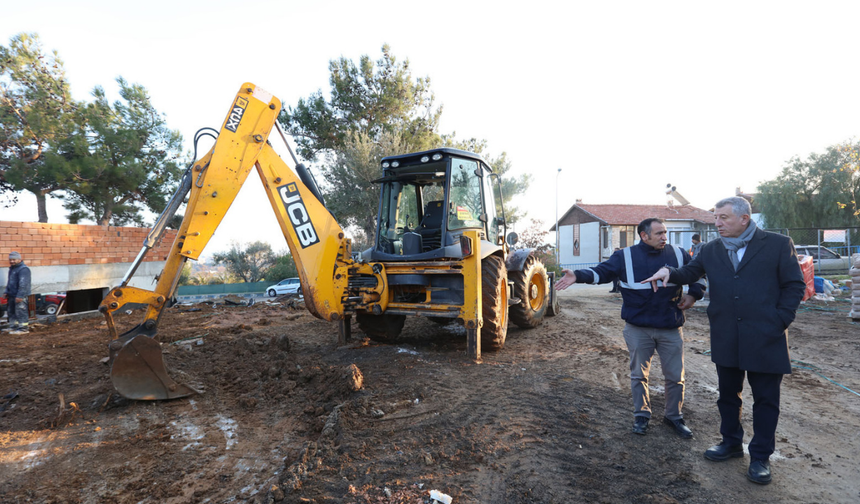 İzmir Güzelbahçe’de çalışmalar hız kesmeden devam ediyor