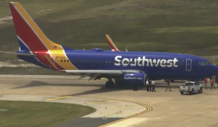 Southwest uçağında yangın paniği!