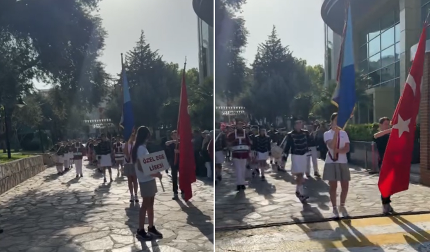 Bornova'da 23 Nisan coşkusu sokaklara taştı!