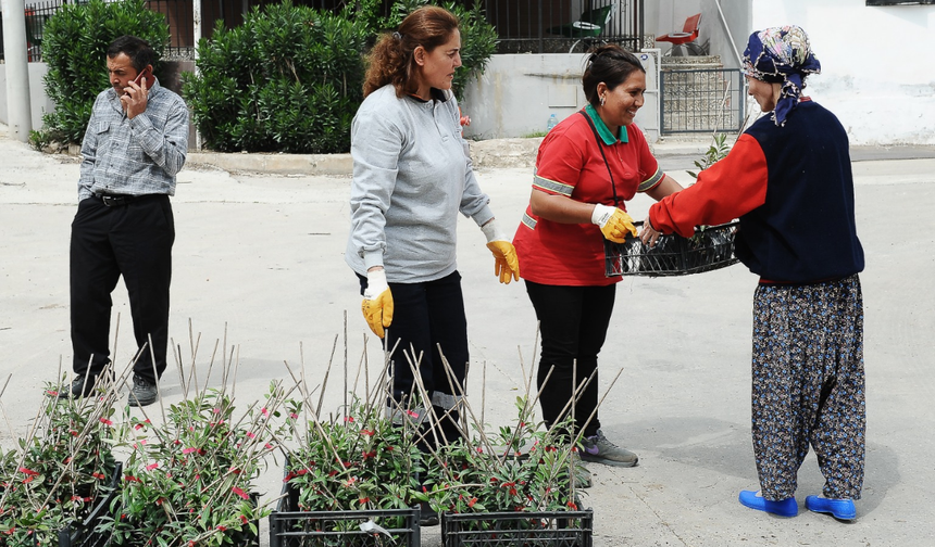 Karşıyaka Belediyesi'nden fidan dayanışması