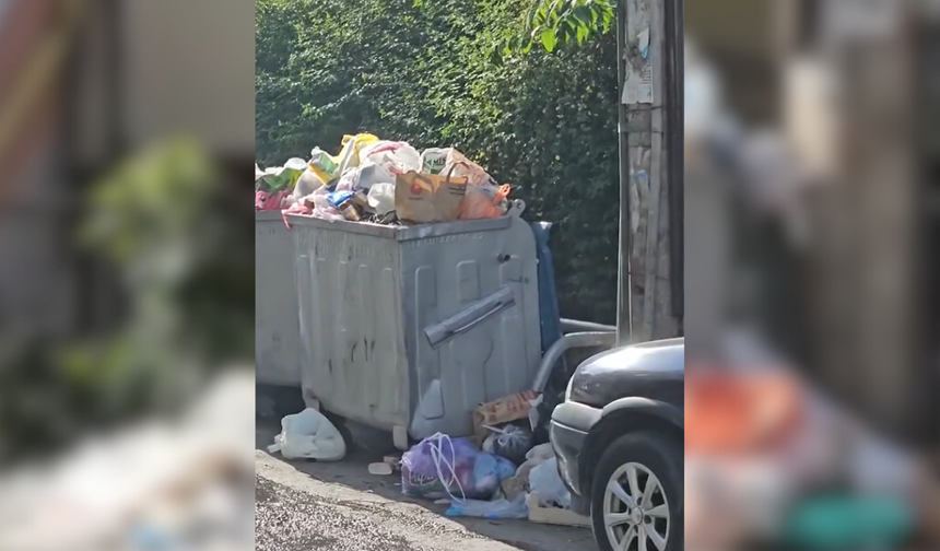 Konak'ta çöp isyanı: Çöpler dağ gibi birikti!