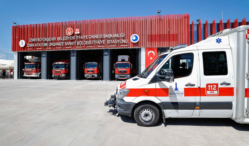 İzmir Atatürk OSB’ye 75 milyonluk yangın güvencesi: Yeni itfaiye istasyonu açıldı