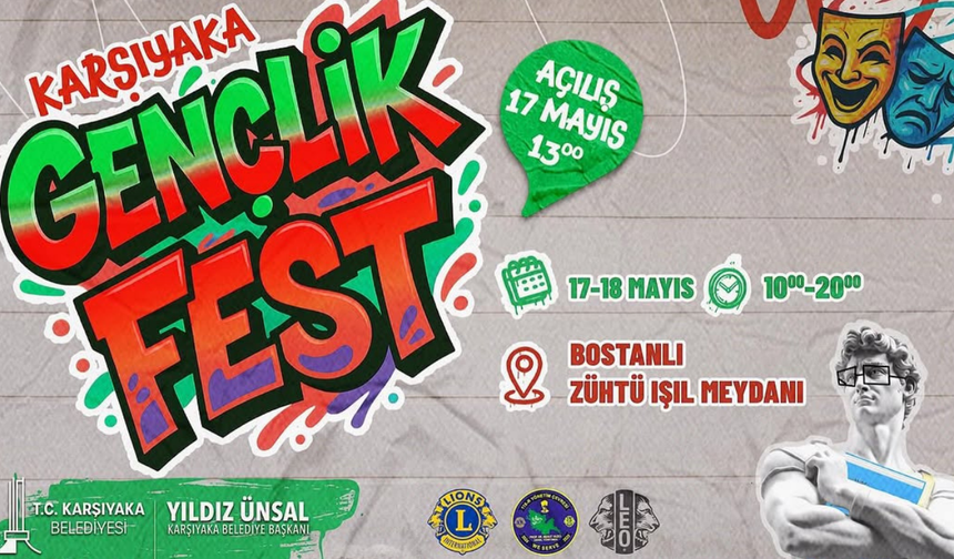 GençlikFest, 17-18 Mayıs'ta Bostanlı'da yapılacak