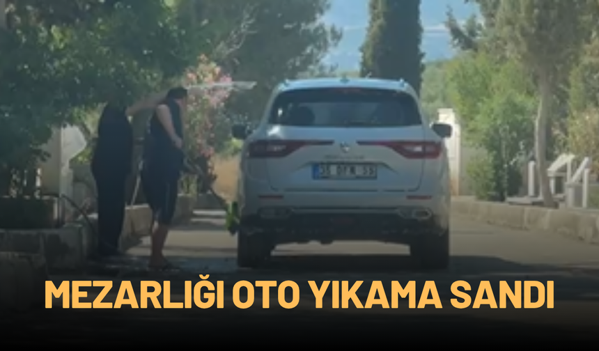 Mezarlığı oto yıkama sandı