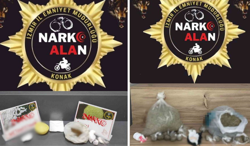 Konak'ta Narkoalan ekiplerinden uyuşturucu operasyonu: 6 tutuklama!