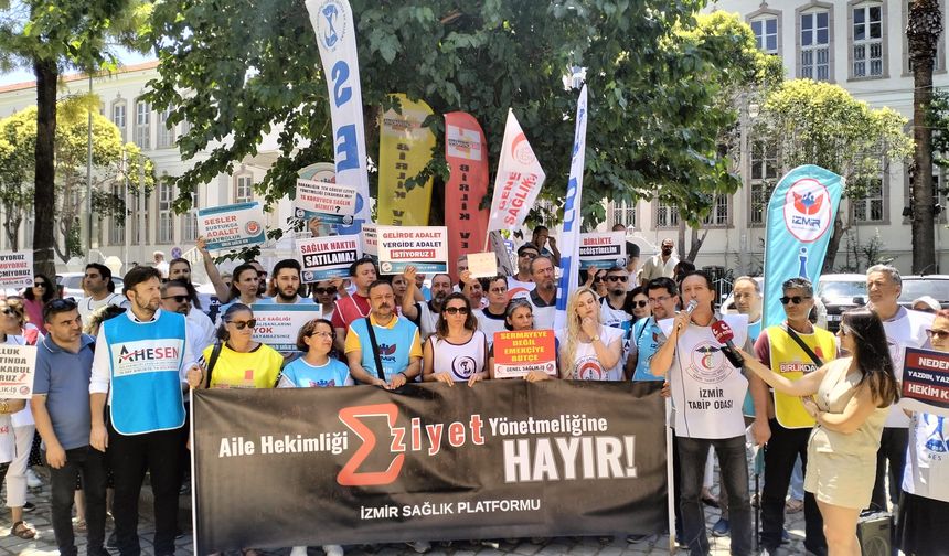 “Eziyet yönetmeliği” İzmir’de protesto edildi