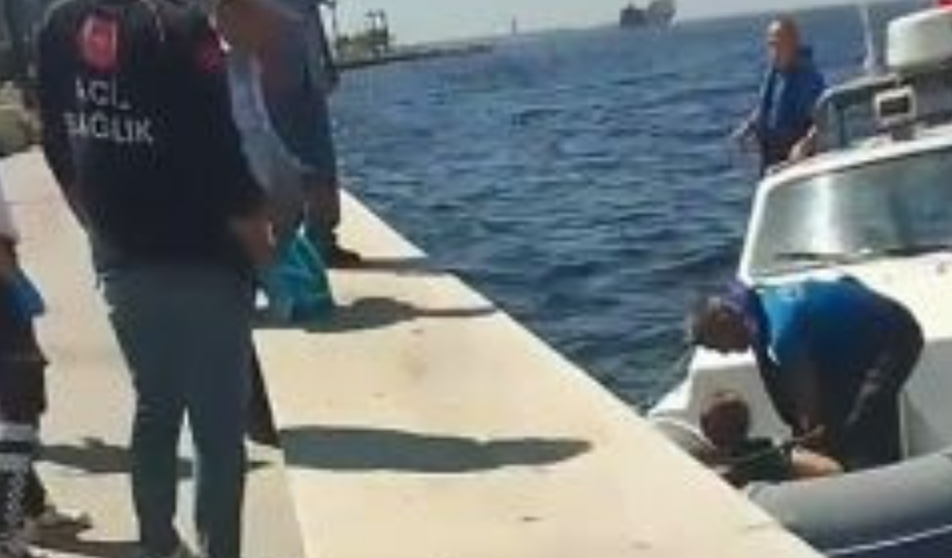 Karataş İskelesi'nde bir kişi denize düştü