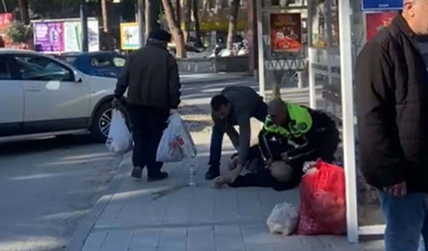 Tire'de bir polis memuru ilk yardım müdahalesiyle hayat kurtardı