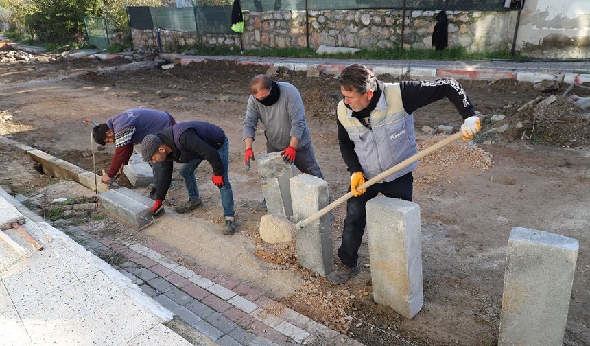 Menderes’te Gazi Mustafa Kemal Caddesi yenileniyor