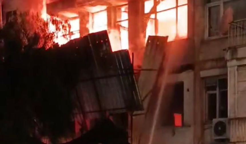 Karşıyaka Tersane bölgesinde yangın paniği