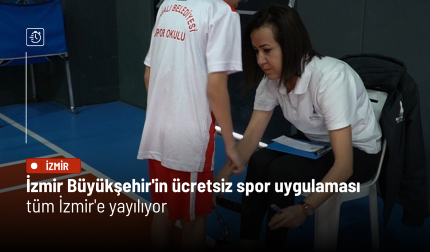 İzmir Büyükşehir'in ücretsiz spor uygulaması tüm İzmir'e yayılıyor