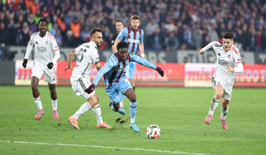 Trabzonspor – Beşiktaş derbisinde kazanan çıkmadı: 3-3