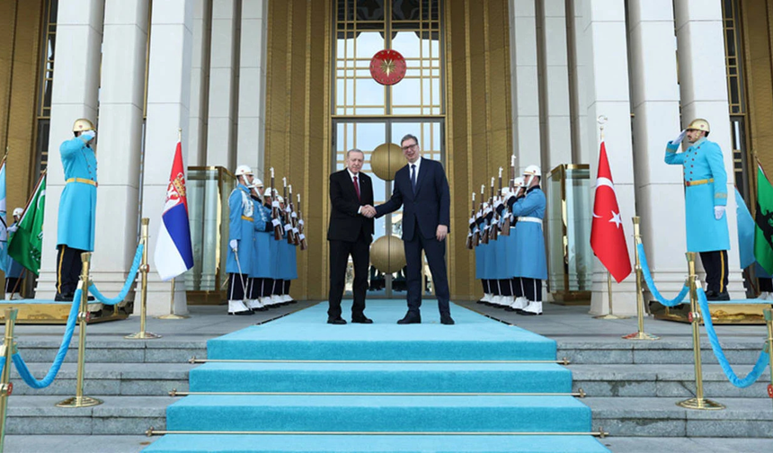 Cumhurbaşkanı Erdoğan ve Sırbistan Cumhurbaşkanı Vucic Ankara’da görüştü