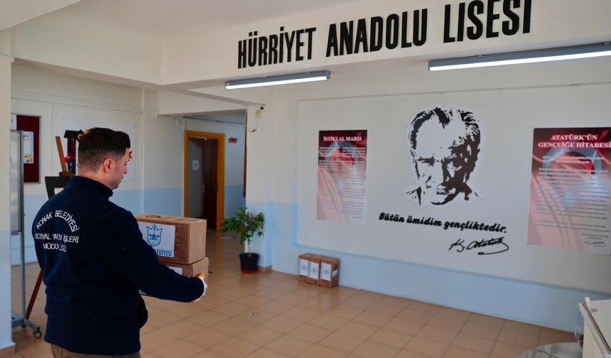 Konak Belediyesi'nden okullara hijyen desteği: Dayanışma büyüyor