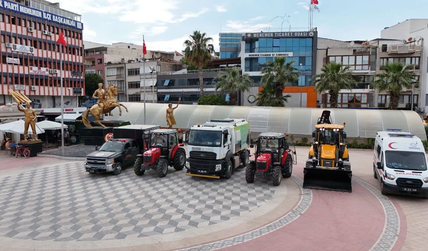 Menemen Belediyesi araç filosunu güçlendirdi: 187 araçla hizmet ağı genişliyor