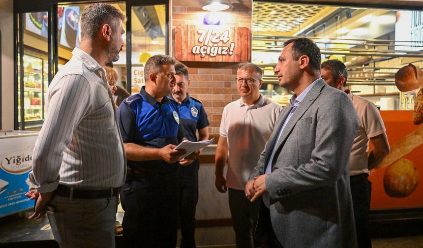 Bornova’da fırınlara gece denetimi