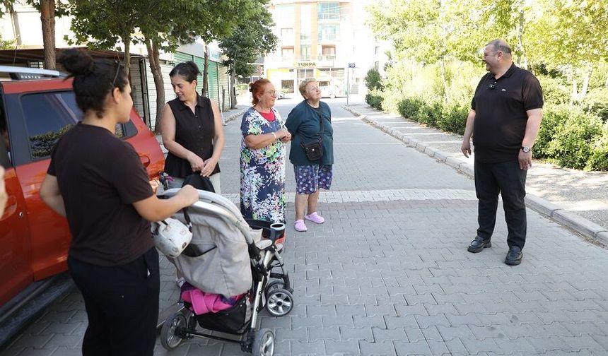 Başkan Çiçek sahada: Menderes'teki çalışmaları yerinde inceledi