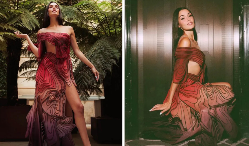 Hande Erçel Paris’i salladı! Giydiği elbise gündem oldu