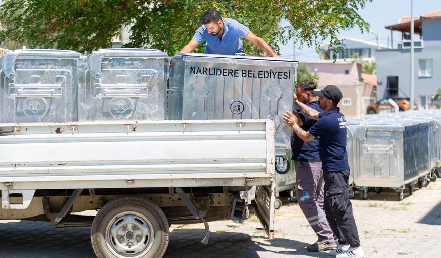 Narlıdere Belediyesi'nden 200 konteynerlik çevre hamlesi