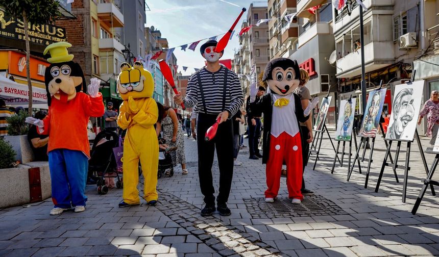 Bayraklı’da çocuklar sanat ve mizahla buluştu