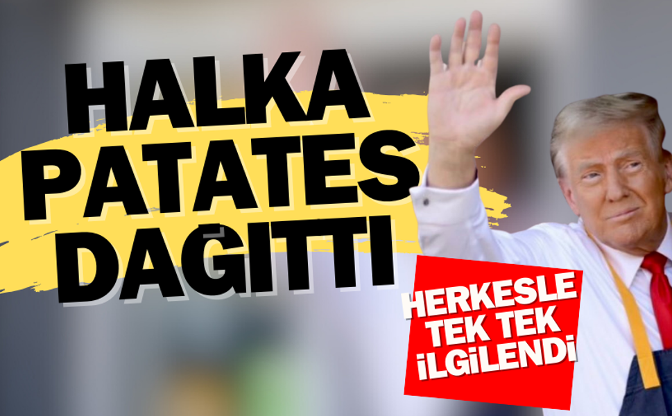 Donald Trump gençken çalıştığı fast food restoranında halka patates dağıttı!