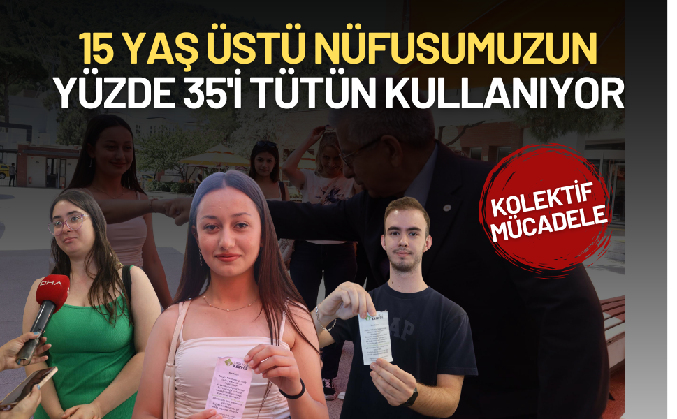 İzmir'de "Elden ele" uygulamasıyla sigaraya karşı kolektif mücadele