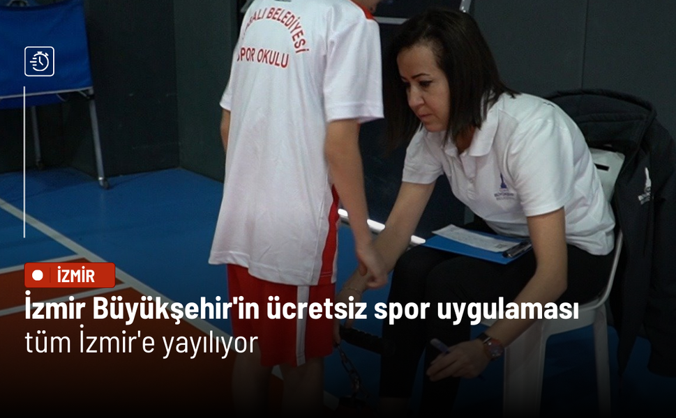 İzmir Büyükşehir'in ücretsiz spor uygulaması tüm İzmir'e yayılıyor