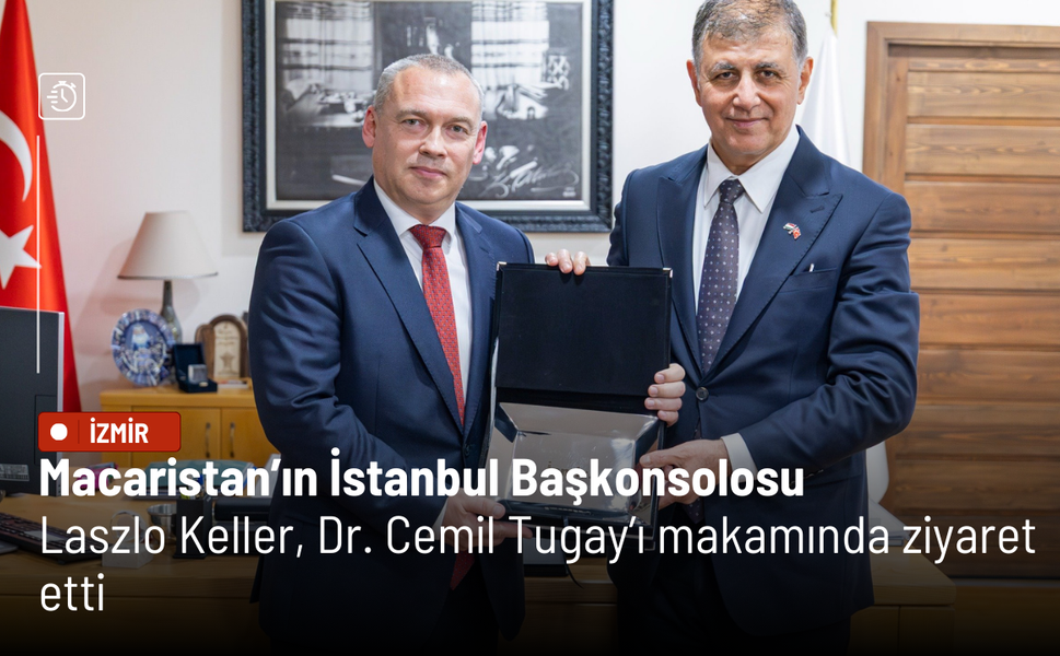 Macaristan’ın İstanbul Başkonsolosu Laszlo Keller, Dr. Cemil Tugay’ı makamında ziyaret etti