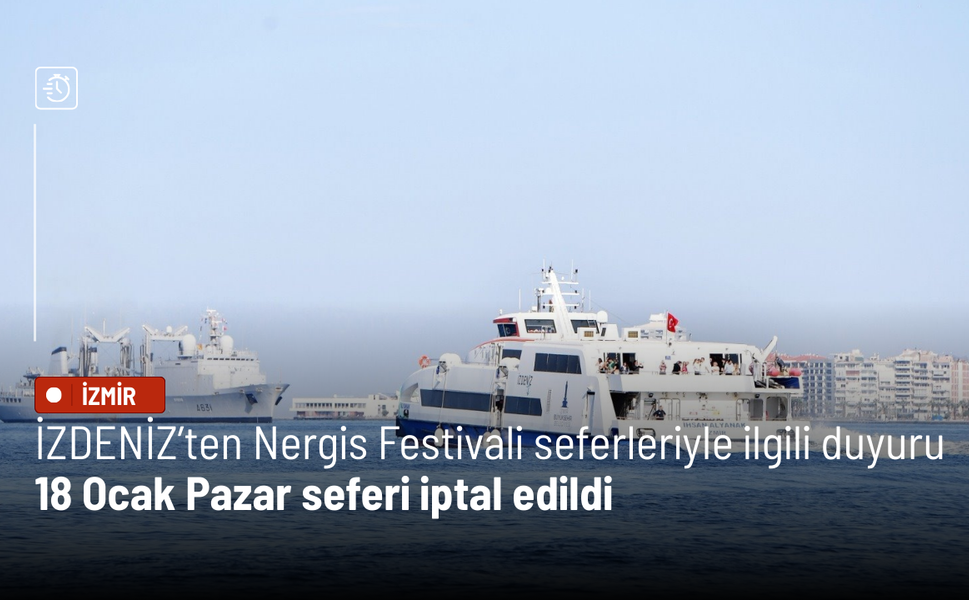 İZDENİZ’ten Karaburun Nergis Festivali seferleriyle ilgili önemli duyuru