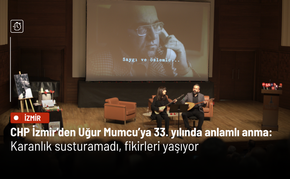 CHP İzmir’den Uğur Mumcu’ya 33. yılında anlamlı anma: Karanlık susturamadı, fikirleri yaşıyor