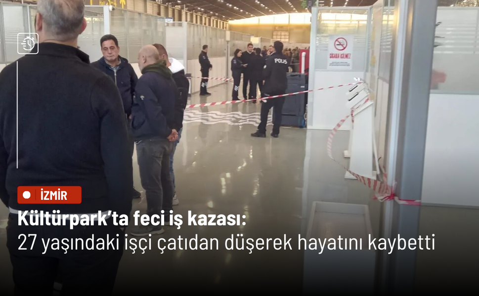 Kültürpark’ta çatı çalışması sırasında korkunç kaza: İşçi ağır yaralandı