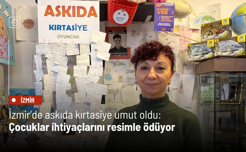 İzmir'de askıda kırtasiye umut oldu: Çocuklar ihtiyaçlarını resimle ödüyor