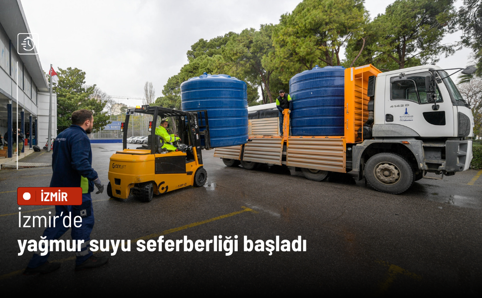 İzmir’de yağmur suyu seferberliği başladı