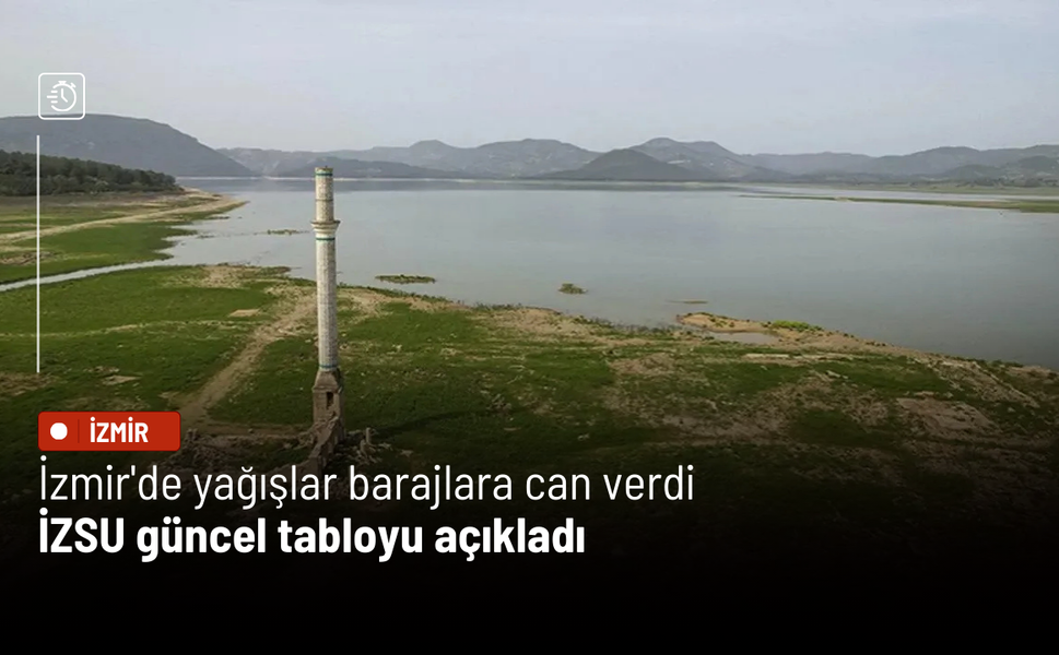 İzmir'de yağışlar barajlara can verdi: İZSU güncel tabloyu açıkladı