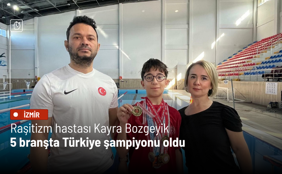 Raşitizm hastası Kayra Bozgeyik 5 branşta Türkiye şampiyonu oldu