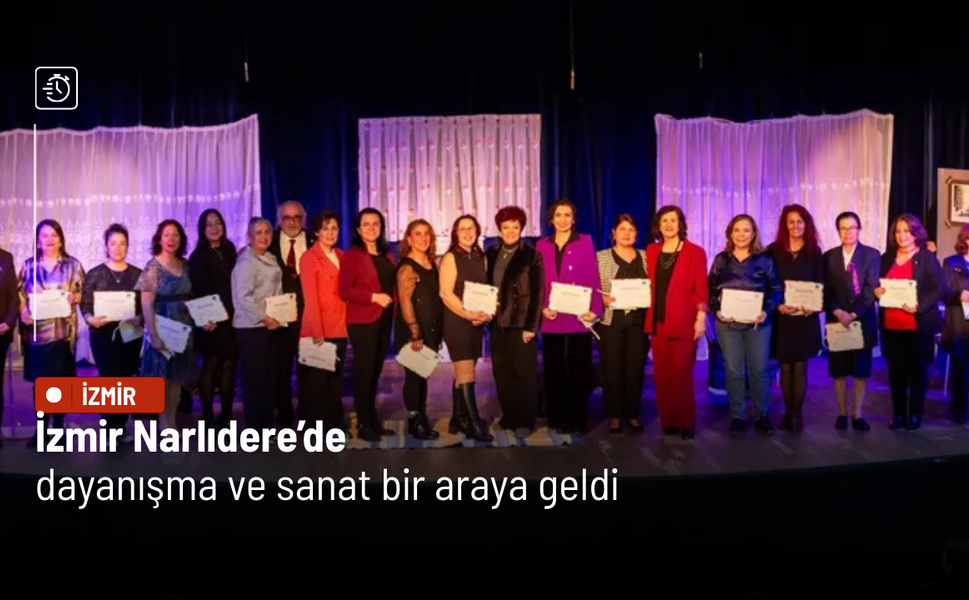 İzmir Narlıdere’de dayanışma ve sanat bir araya geldi