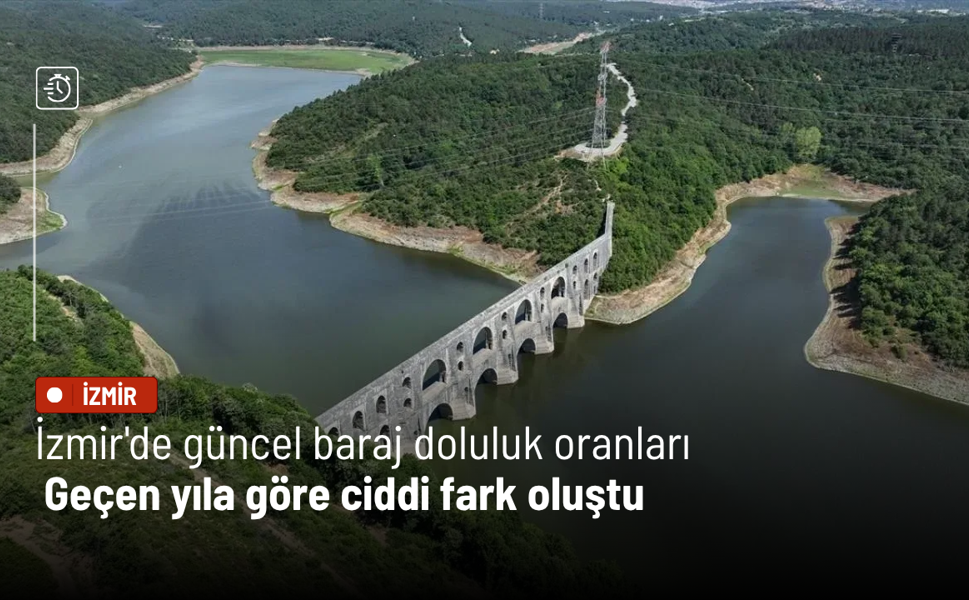 İzmir'de güncel baraj doluluk oranları: Geçen yıla göre ciddi fark oluştu